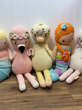 Cuddle + Kind 20" Doll Bundle - 5 Dolls - Flamingo, Duckling, Mermaids & Swan